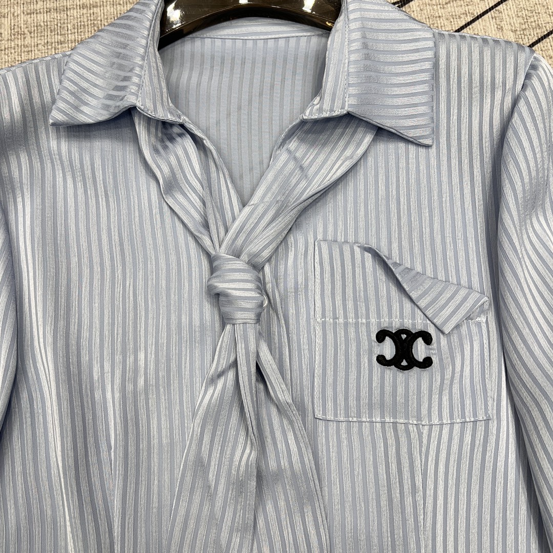 激安大特価 最新作のセリーヌサイズシャツ スーパーコピーUVカットシャツ ロゴ 刺繍 シルエット_5